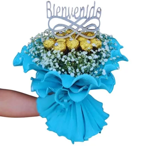 Ramo Ferrero Rocher con Pin Bienvenido